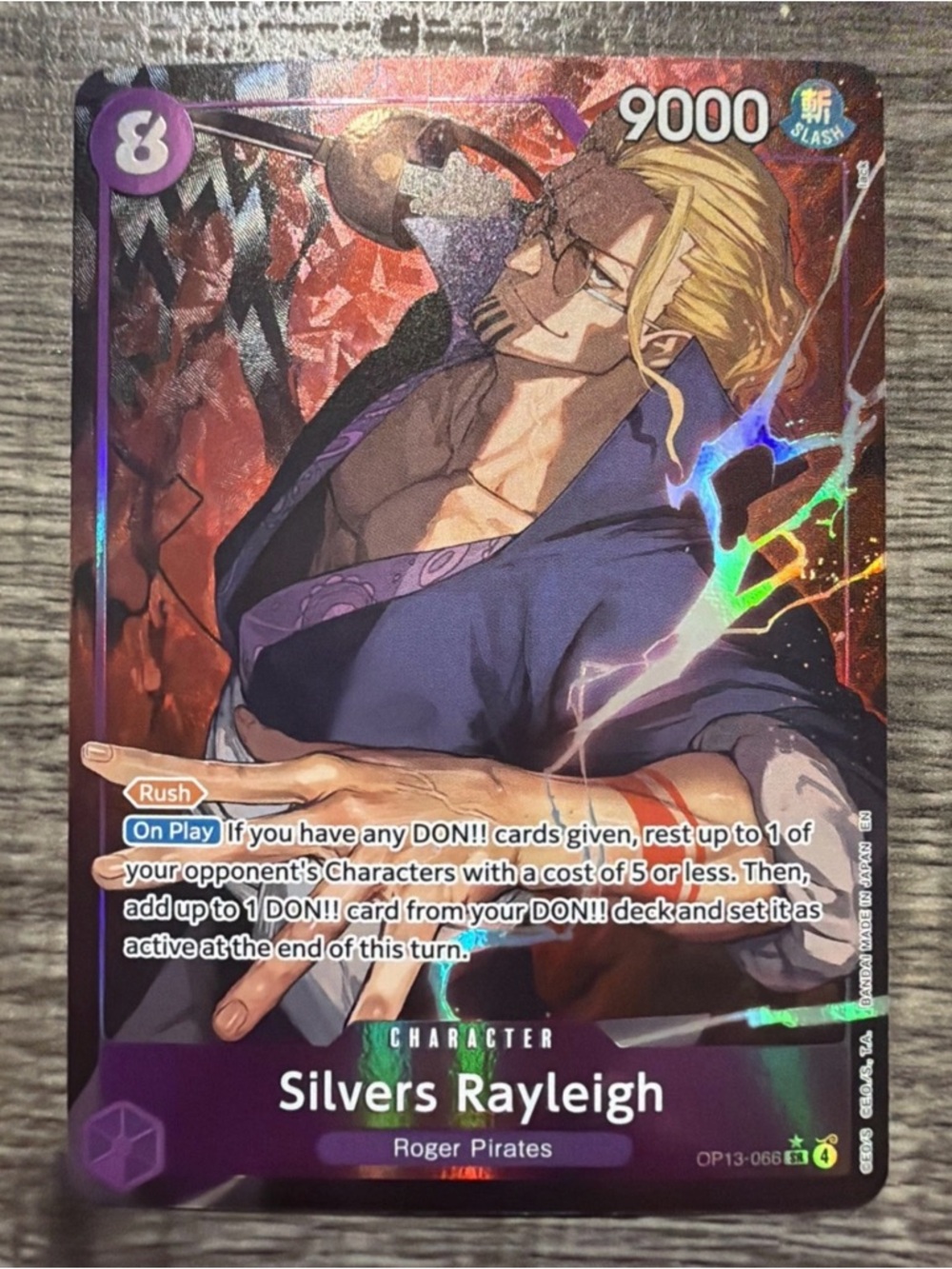 Silvers Rayleigh OP13-066 SR Alt Art One Piece Carrying on His Will NM English
